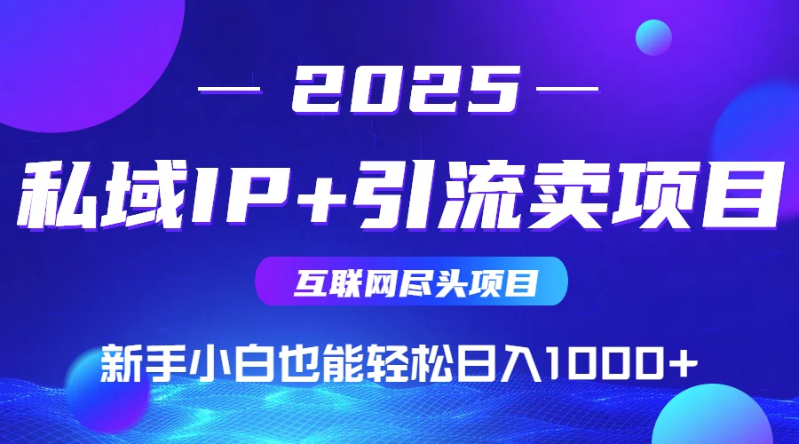 私域IP+卖项目，普通人小白也能轻松实现日入1000+-云泽轻创网