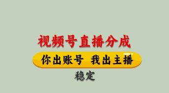 视频号直播分成，全程托管招募，单月轻松变现8k【揭秘】-云泽轻创网