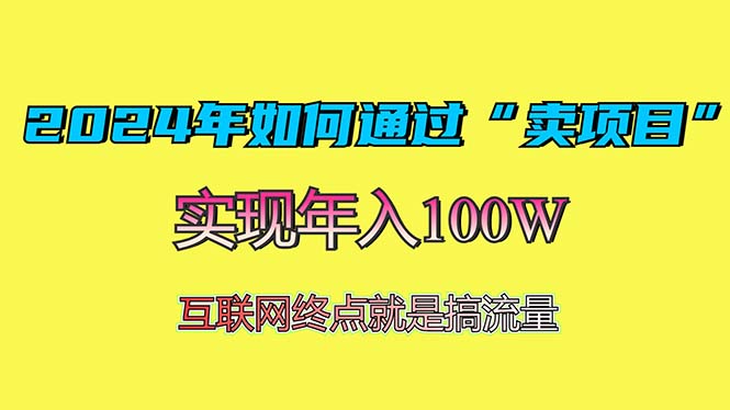 2024年如何通过“卖项目”赚取100W：最值得尝试的盈利模式-云泽轻创网