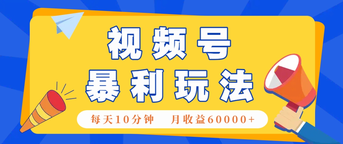 视频号AI赚钱法，每天只需10分钟，月入6万+！(超详细拆解)-云泽轻创网