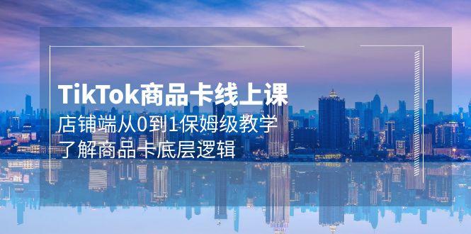 (9843期)Tk商品卡线上课，店铺端从0到1保姆级教学，了解商品卡底层逻辑(20节)-云泽轻创网