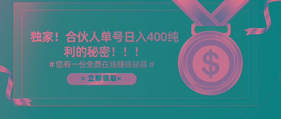 (10028期)合伙人广告撸金最新玩法，每天单号400纯利-云泽轻创网