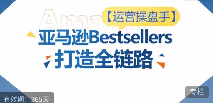 运营操盘手！亚马逊Bestsellers打造全链路，选品、Listing、广告投放全链路进阶优化-云泽轻创网