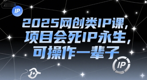 2025网创类IP课，项目会死IP永生，可操作一辈子-云泽轻创网