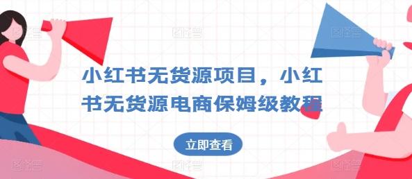 小红书无货源项目，小红书无货源电商保姆级教程【揭秘】-云泽轻创网