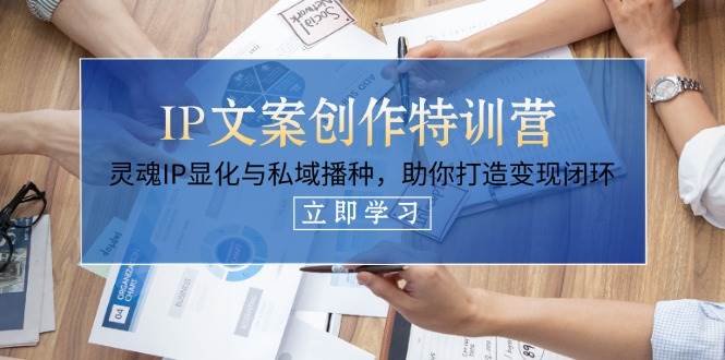 IP文案创作特训营，灵魂IP显化与私域播种，助你打造变现闭环(14节课)-云泽轻创网