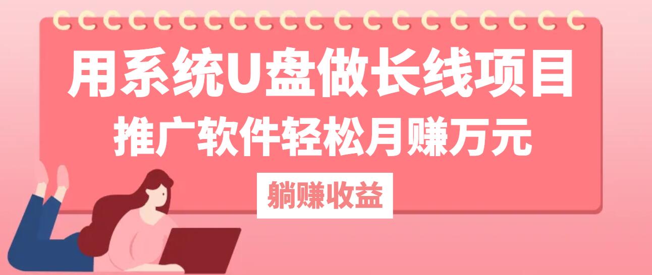 用系统U盘做长线项目，推广软件轻松月赚万元(附制作教程+软件-云泽轻创网