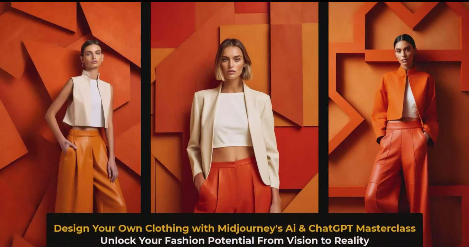 图片[3]-利用 Midjourneys Ai 人工智能设计自己的服装AI大师班-10节课-中英字幕-云泽轻创网