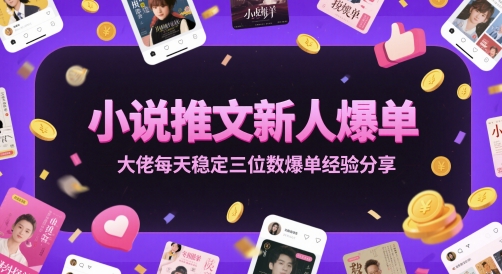 小说推文新人爆单大佬每天稳定三位数爆单经验分享-云泽轻创网