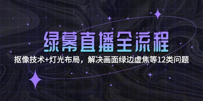 绿幕直播全流程:抠像技术+灯光布局,解决画面绿边虚焦等12类问题-云泽轻创网