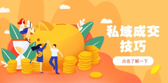私域成交技巧，帮你从入门到精通，破解四大痛点，快速变现，轻松收钱-云泽轻创网