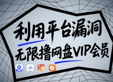利用平台漏洞，无限撸网盘VIP会员，用户亲测有效!【漏洞原理+操作演示】-云泽轻创网