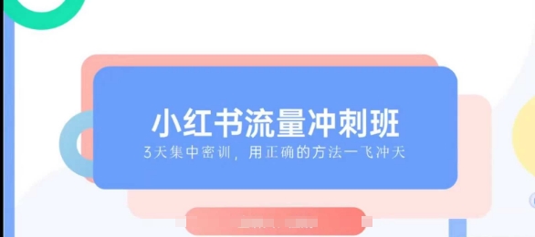 小红书流量冲刺班2025，最懂小红书的女人，快速教你2025年入局小红书-云泽轻创网