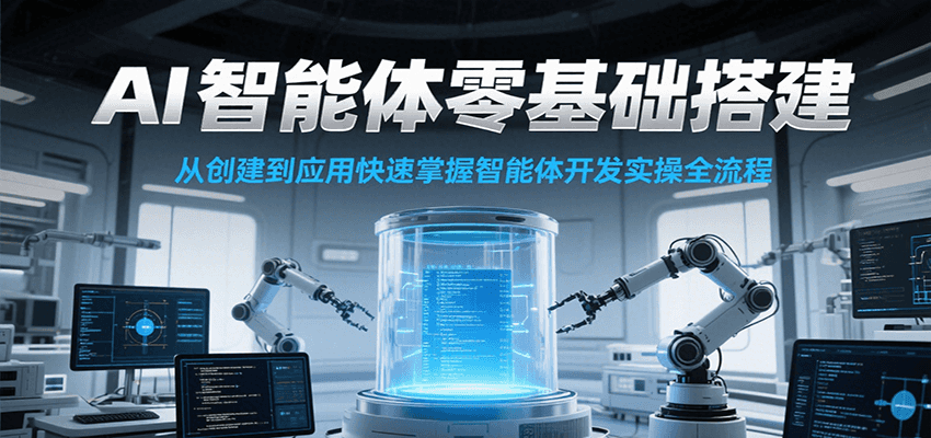 AI智能体零基础搭建实操课，从创建到应用快速掌握智能体开发全流程！-云泽轻创网