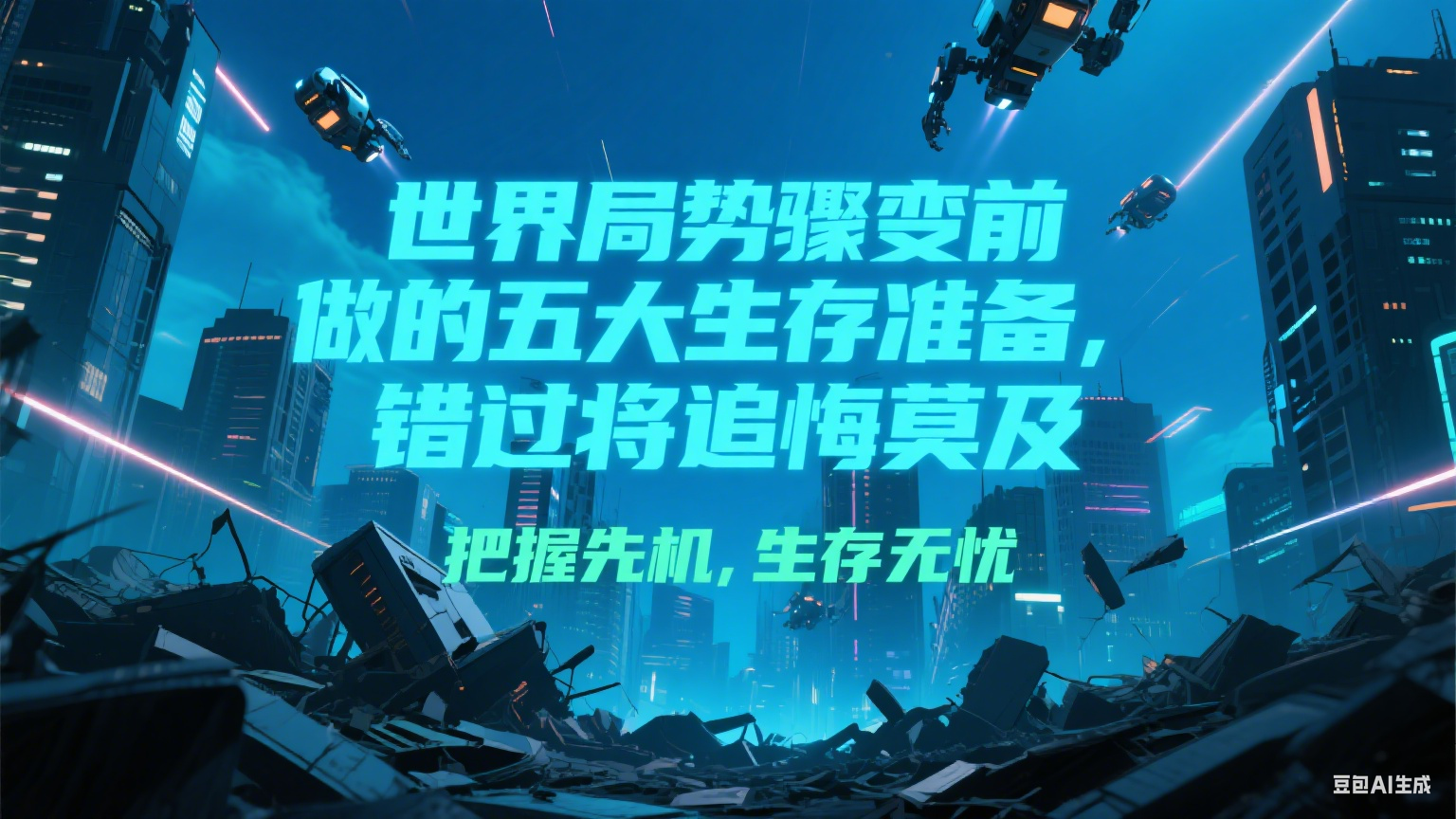 付费文章《世界局势骤变前必做的五大生存准备,错过将追悔莫及》-云泽轻创网