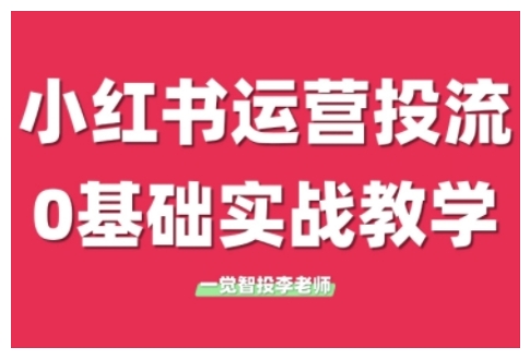 小红书运营投流，小红书广告投放从0到1的实战课，学完即可开始投放(更新)-云泽轻创网