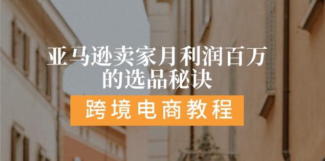 亚马逊卖家月利润百万的选品秘诀:  抓重点/高利润/大方向/大类目/选品…-云泽轻创网