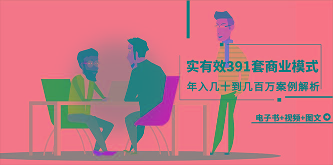 (9607期)真实有效391套商业模式，年入几十到几百万案例解析(电子书+视频+图文)-云泽轻创网