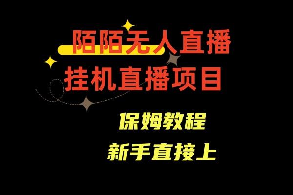 收费1980的，陌陌无人直播，通道人数少，新手容易上手-云泽轻创网
