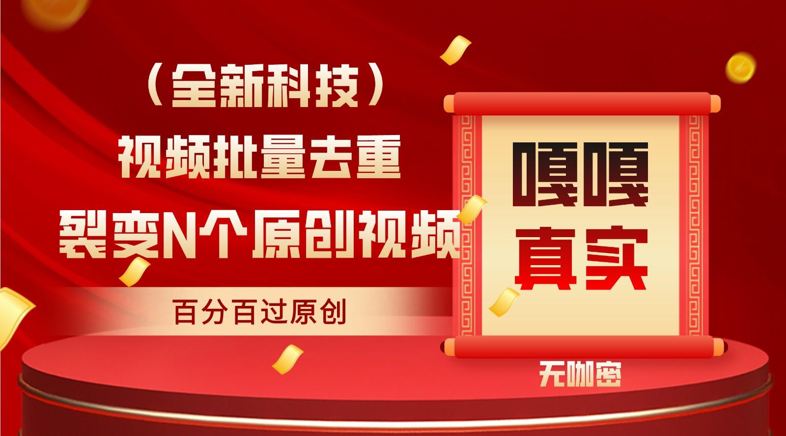 最新全自动去重技术，批量操作百分百过原创-云泽轻创网