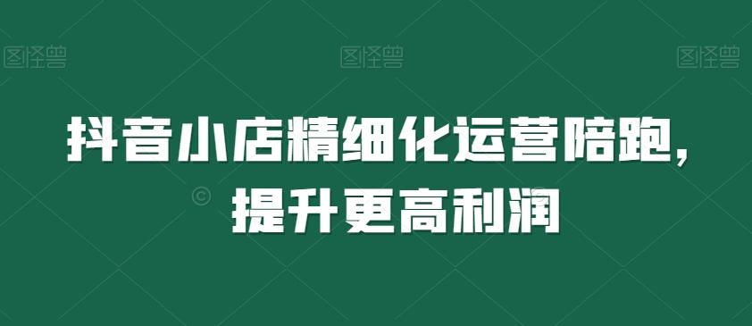 抖音小店精细化运营陪跑，提升更高利润-云泽轻创网