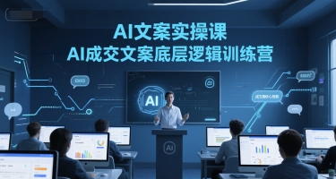 AI文案实操课，AI成交文案底层逻辑训练营-云泽轻创网