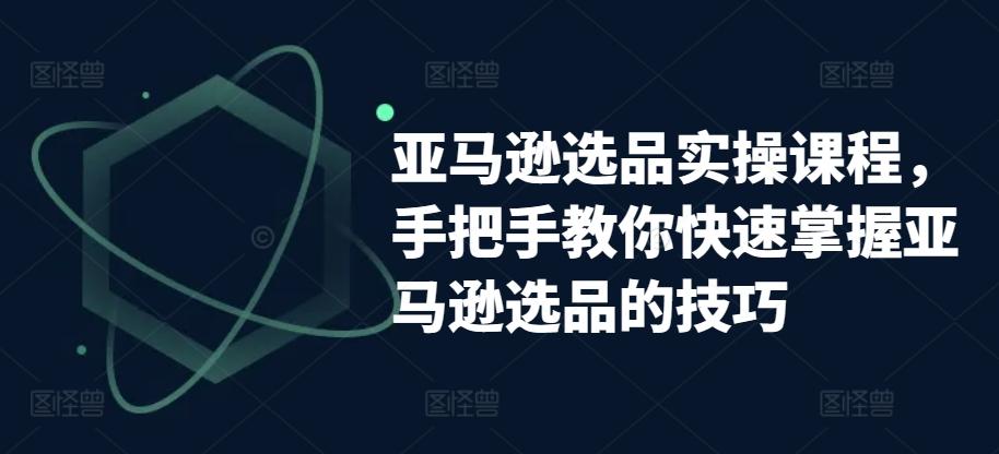 亚马逊选品实操课程，手把手教你快速掌握亚马逊选品的技巧-云泽轻创网