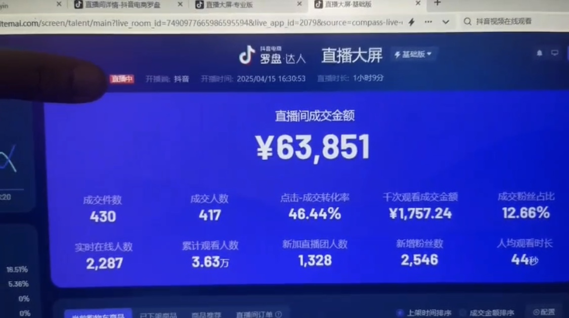 抖音破价直播，靠不露脸读稿子， 日入多张，100%起号-云泽轻创网