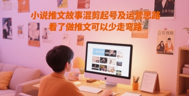 小说推文故事混剪起号及运营思路，看了做推文可以少走弯路-云泽轻创网