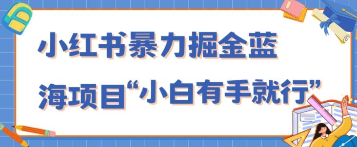 小红书暴力掘金蓝海项目，轻松日入1000+、小白有手就行（附新引流方法，不违规）-云泽轻创网