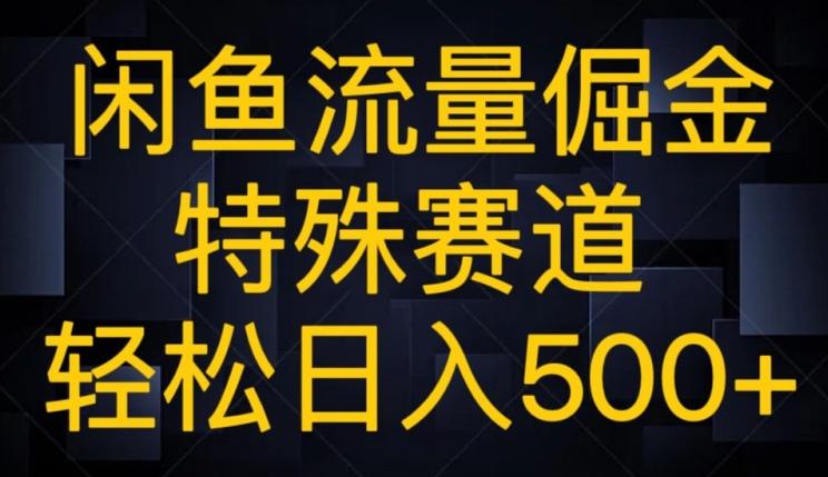 闲鱼流量倔金，特殊赛道，轻松日入500+-云泽轻创网