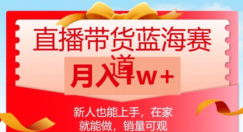 直播带货蓝海赛道，新人也能上手，在家就能做，销量可观，月入1w【揭秘】-云泽轻创网