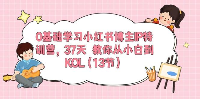 0基础学习小红书博主IP特训营，37天 教你从小白到KOL(13节-云泽轻创网