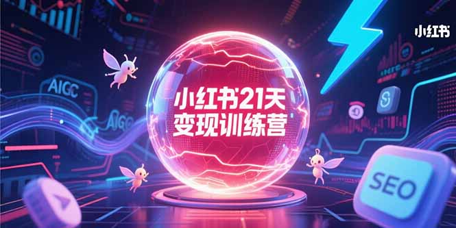 小红书21天变现训练营，AIGC工具高效应用，SEO优化核心技巧-云泽轻创网