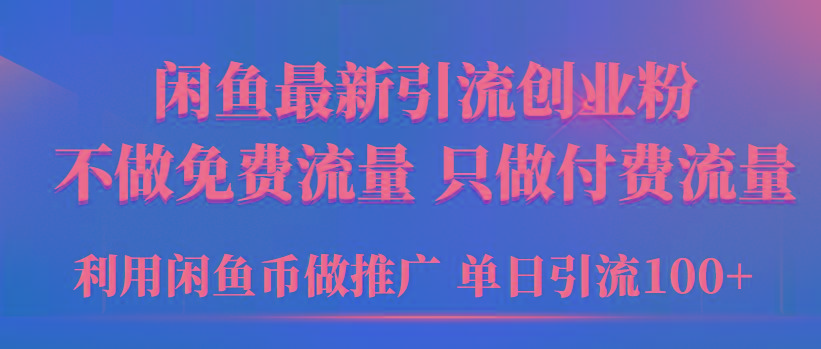 (9584期)2024年闲鱼币推广引流创业粉，不做免费流量，只做付费流量，单日引流100+-云泽轻创网